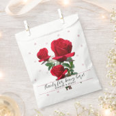 Rote Rosen Hochzeit Dankeschön für Taschen Geschenktütchen (Ausgeschnitten)