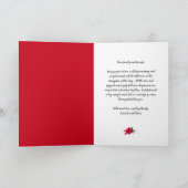 Rote Rosen Hochzeit Danksagung Dankeskarte (Innenseite)