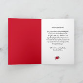 Rote Rosen Hochzeit Danksagung Dankeskarte (Innenseite)