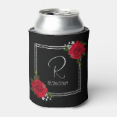 Rote Rosen Hochzeit Dosenkühler (Kanne Vorderseite)