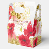 Rote Rosen Hochzeit Geschenkschachtel (Geöffnet)