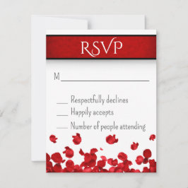 Rote Rosen Hochzeit RSVP