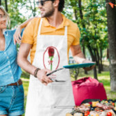 Rote Rosen Hochzeit Schürze