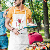 Rote Rosen Hochzeit Schürze