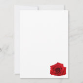 Rote Rosen Hochzeiten Einladung (Rückseite)