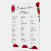 Rote Rosen Hochzeitsdiagramm - Akryllisches Zeiche Acrylschild (Winkel)