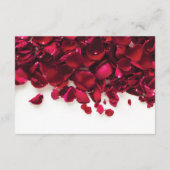 Rote Rosen Hochzeitsempfang Begleitkarte (Rückseite)