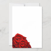 Rote Rosen Hochzeitskarten Magneteinladung (Vorderseite)