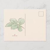 Rote Rosen Hochzeitspause Ankündigungspostkarte (Rückseite)