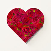 Rote Rosen Ich liebe dich Name Notizblock (Rückseite)