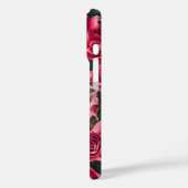 Rote Rosen im rosa Hintergrund Case-Mate iPhone Hülle (Rückseite / Links)