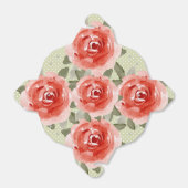 Rote Rosen in Aquarellfarben - Ausstieg Geschenkschachtel (Ungefaltet)