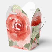 Rote Rosen in Aquarellfarben - Ausstieg Geschenkschachtel (Geöffnet)