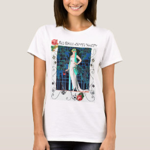 ROTE ROSEN IN DER NACHT, ART DECO SCHÖNHEIT T-Shirt