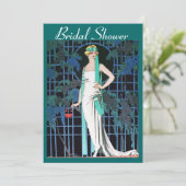 ROTE ROSEN IN DER NACHT, BRAUTPARTY EINLADUNG (Stehend Vorderseite)