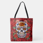 Rote Rosen in Pink, Zucker und Pink - alles über P Tasche (Vorderseite)