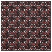 Rote Rosen in schwarz Stoff (Muster)