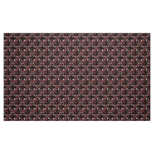 Rote Rosen in schwarz Stoff (Fat Quarter (45,7 x 55,9 cm))