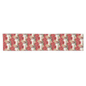 Rote Rosen in Vases Table Runner Kurzer Tischläufer (Horizontal)