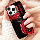 Rote Rosen Individuelle Name Case-Mate iPhone Hülle