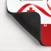 Rote Rosen Individuelle Name Geschenkmousse Pad fü Mousepad (Ecke)