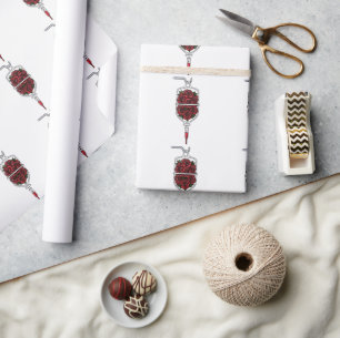 Rote Rosen IV-Beutel – Symbol für Liebe und Leiden Geschenkpapier
