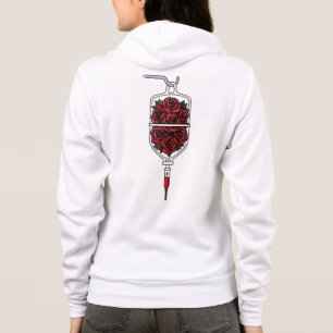 Rote Rosen IV-Beutel – Symbol für Liebe und Leiden Hoodie
