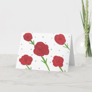 Rote Rosen Jeden Anlaß Grußkarte Karte