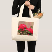 Rote Rosen Jumbo Stoffbeutel (Vorderseite (Produkt))