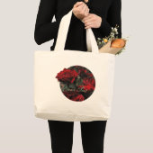 Rote Rosen Jumbo Stoffbeutel (Vorderseite (Produkt))
