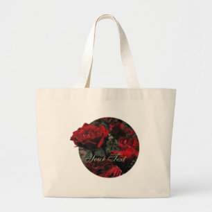Rote Rosen Jumbo Stoffbeutel