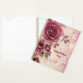 Rote Rosen Junk Journal Style Illustration Classic Planer (Anzeige)