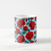 Rote Rosen Kaffeetasse (Mittel)