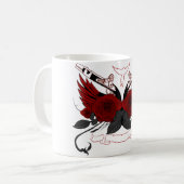 Rote Rosen Kaffeetasse (Vorderseite Links)
