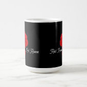 Rote Rosen  Kaffeetasse (Mittel)