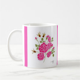 Rote Rosen Kaffeetasse