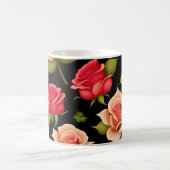 Rote Rosen Kaffeetasse (Mittel)