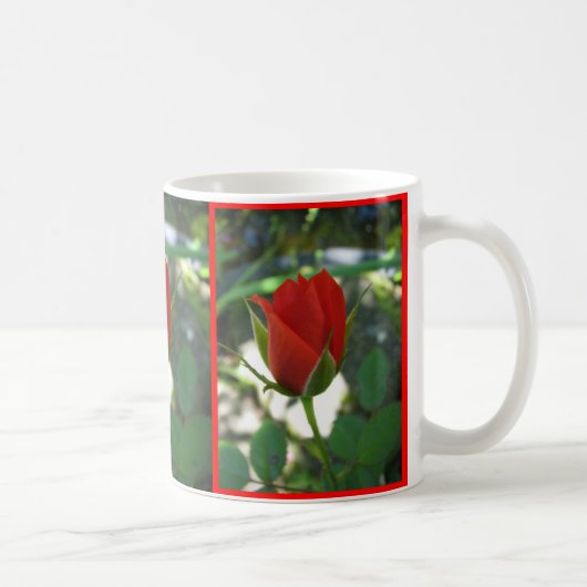 Rote Rosen Kaffeetasse (Rechts)