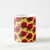 Rote Rosen Kaffeetasse (Mittel)