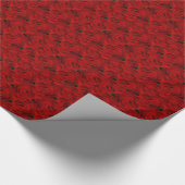 Rote Rosen Kaleidoskop Geschenkpapier (Ecke)