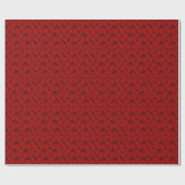 Rote Rosen Kaleidoskop Geschenkpapier (Flach)