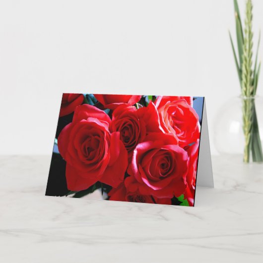 Rote Rosen Karte (Vorderseite)