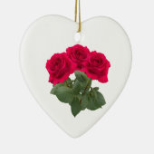 Rote Rosen Keramik Ornament (Rechts)