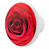 Rote Rosen Keramikknauf (Rechts)