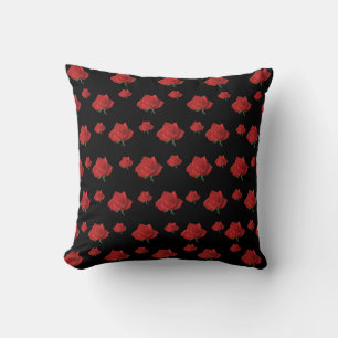 Rote Rosen Kissen