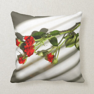 Rote Rosen Kissen