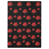 Rote Rosen Klemmbrett (Rückseite)