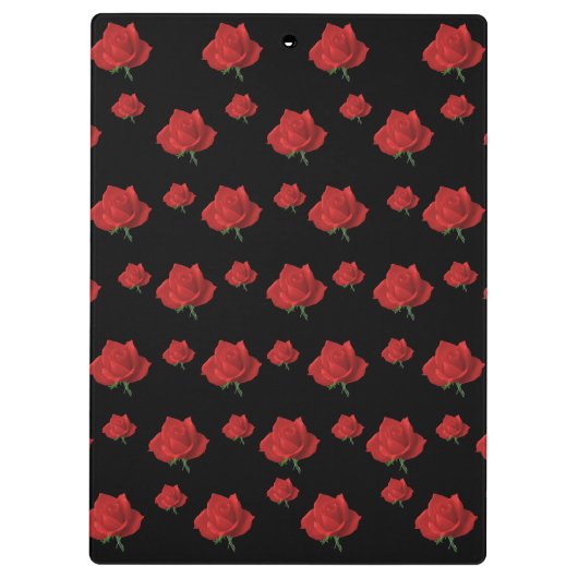 Rote Rosen Klemmbrett (Rückseite)