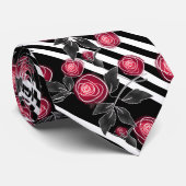 Rote Rosen Krawatte (Gerollt)