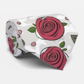 Rote Rosen Krawatte (Gerollt)